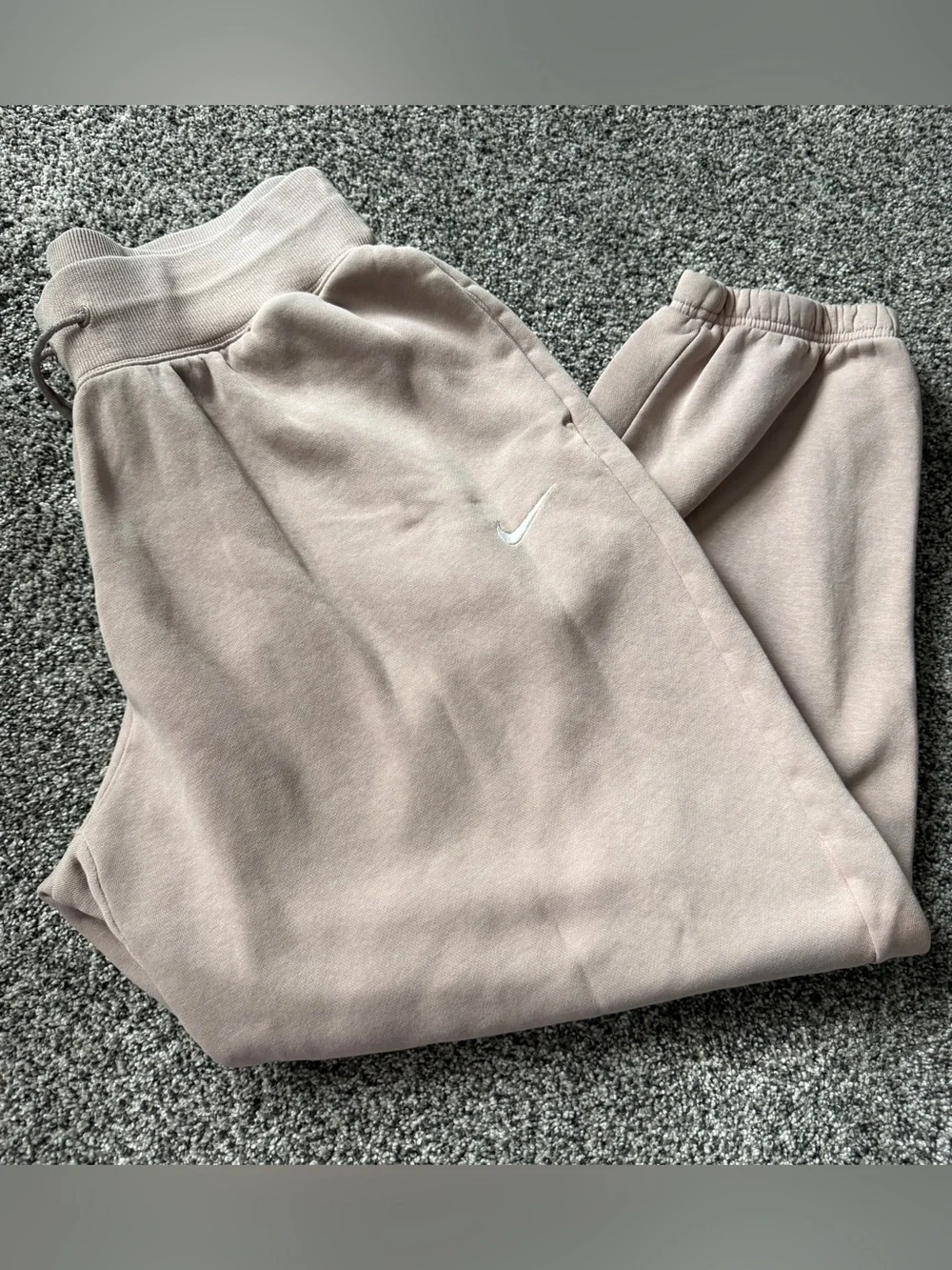 Nike Pink Tan Fleece Joggers